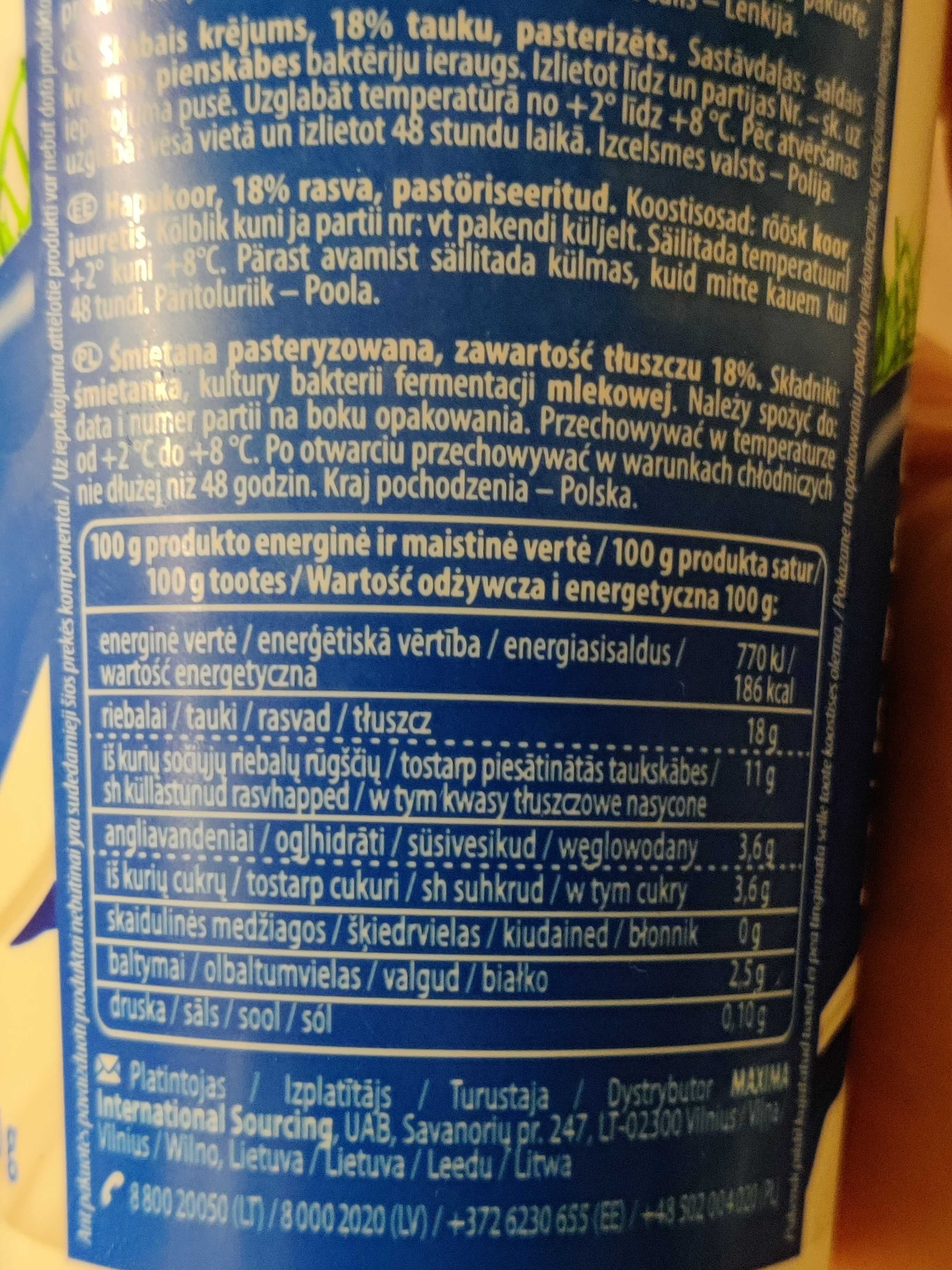 Farm milk Grietinė packshot
