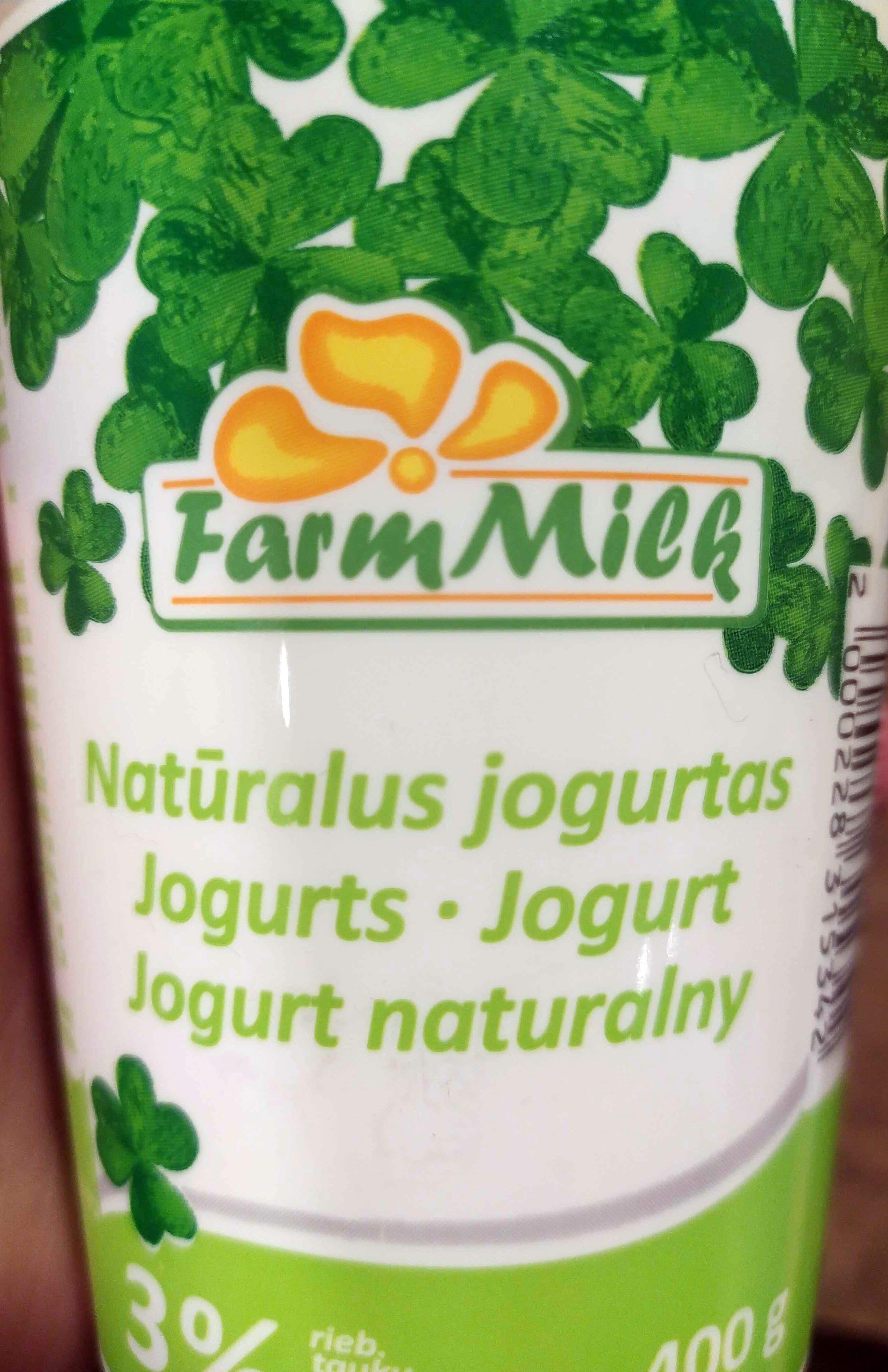 Farm Milk Natural yogurt packshot