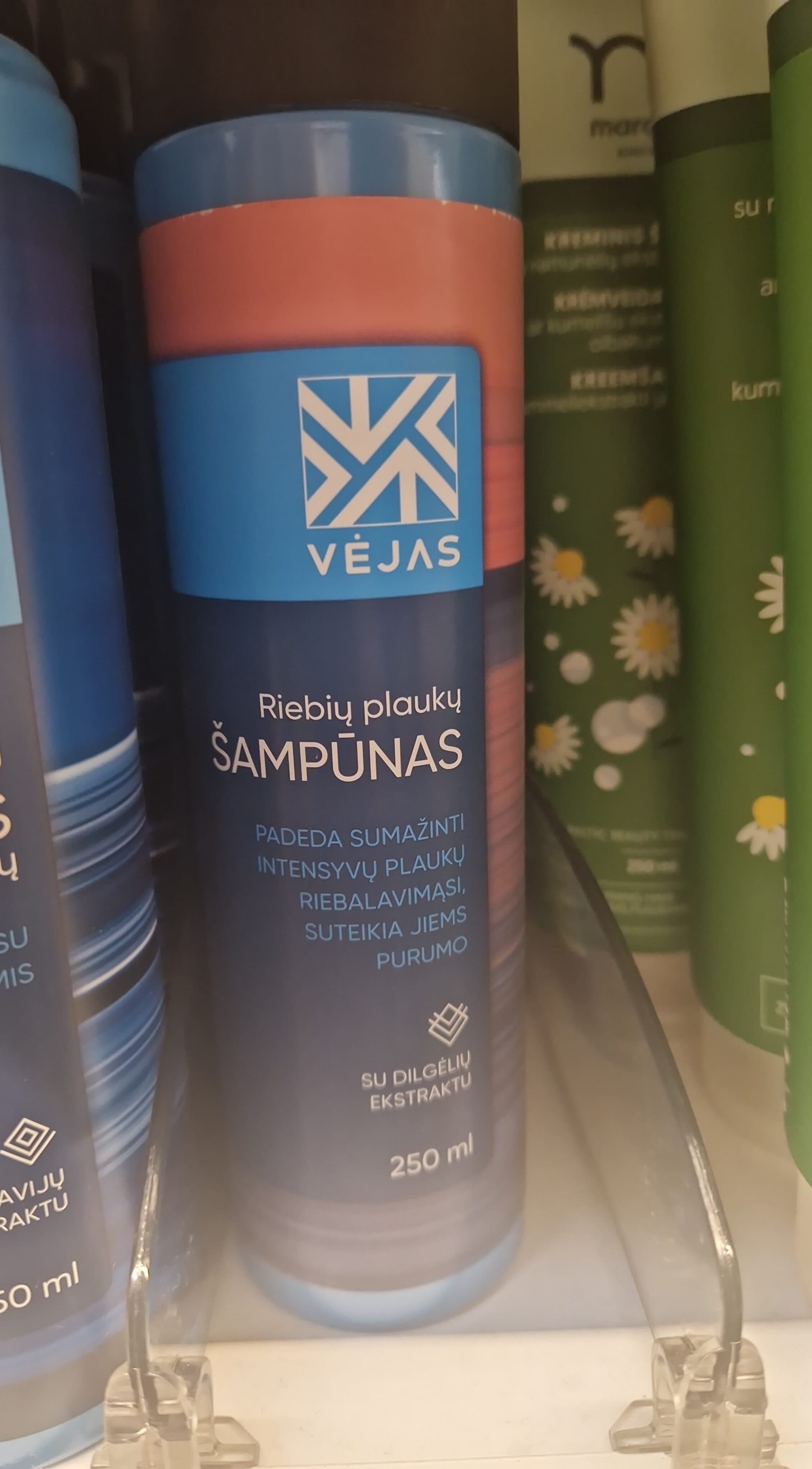 Vyriškas riebių plaukų šampūnas VĖJAS su dilgėlių ekstraktu packshot