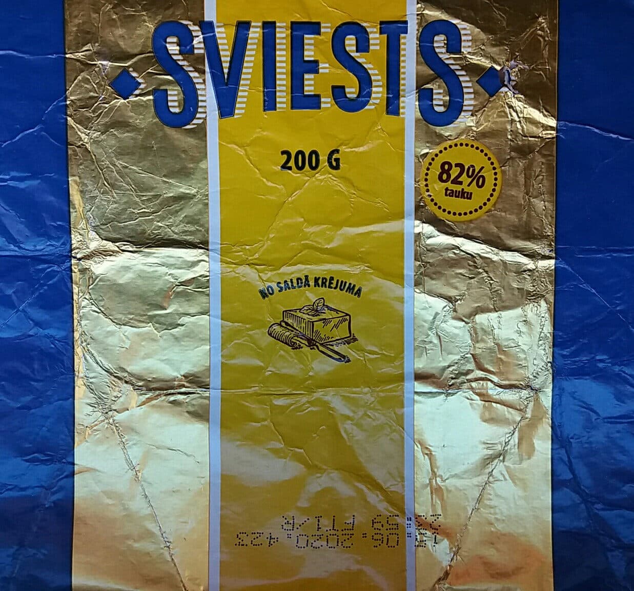 Maxima 82% sviests, no saldā krējuma packshot