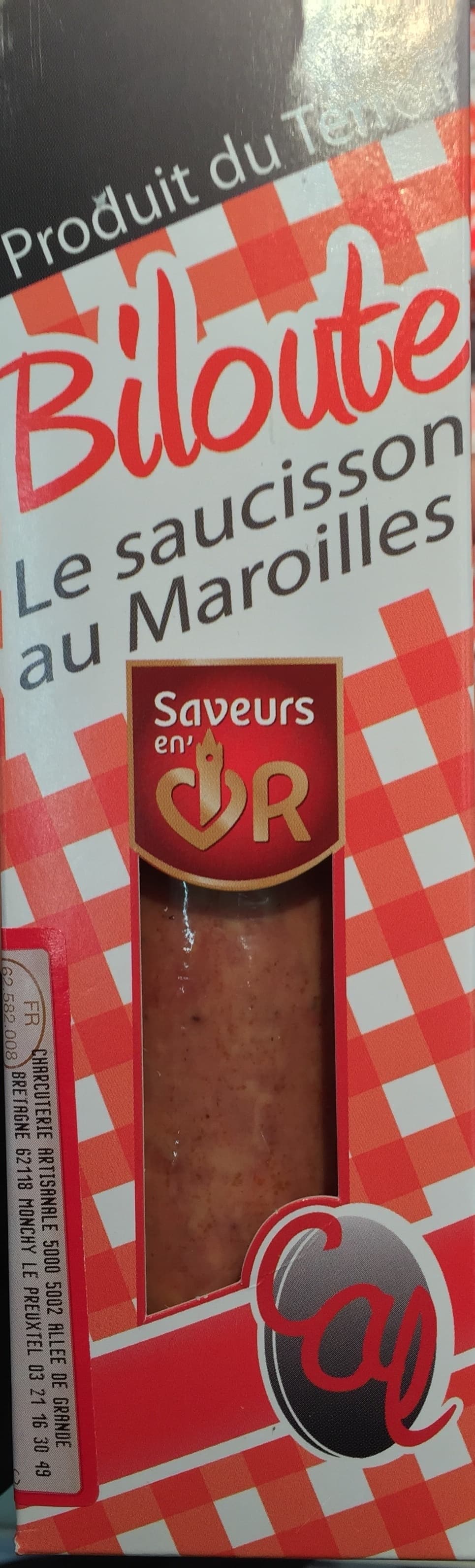Cal Biloute, le saucisson au Maroilles packshot