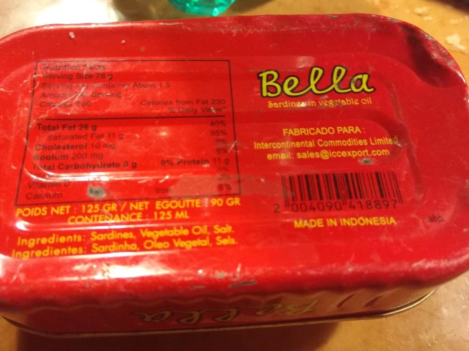Open Food Facts Bella packshot