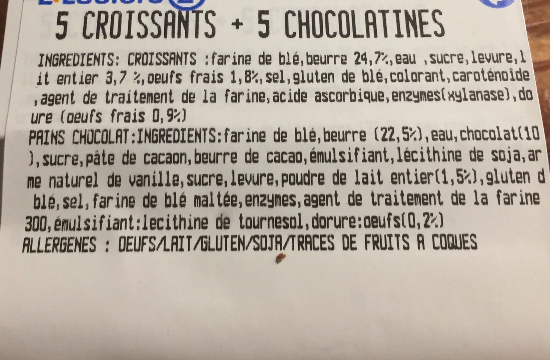 Open Food Facts Croissants chocolatine packshot