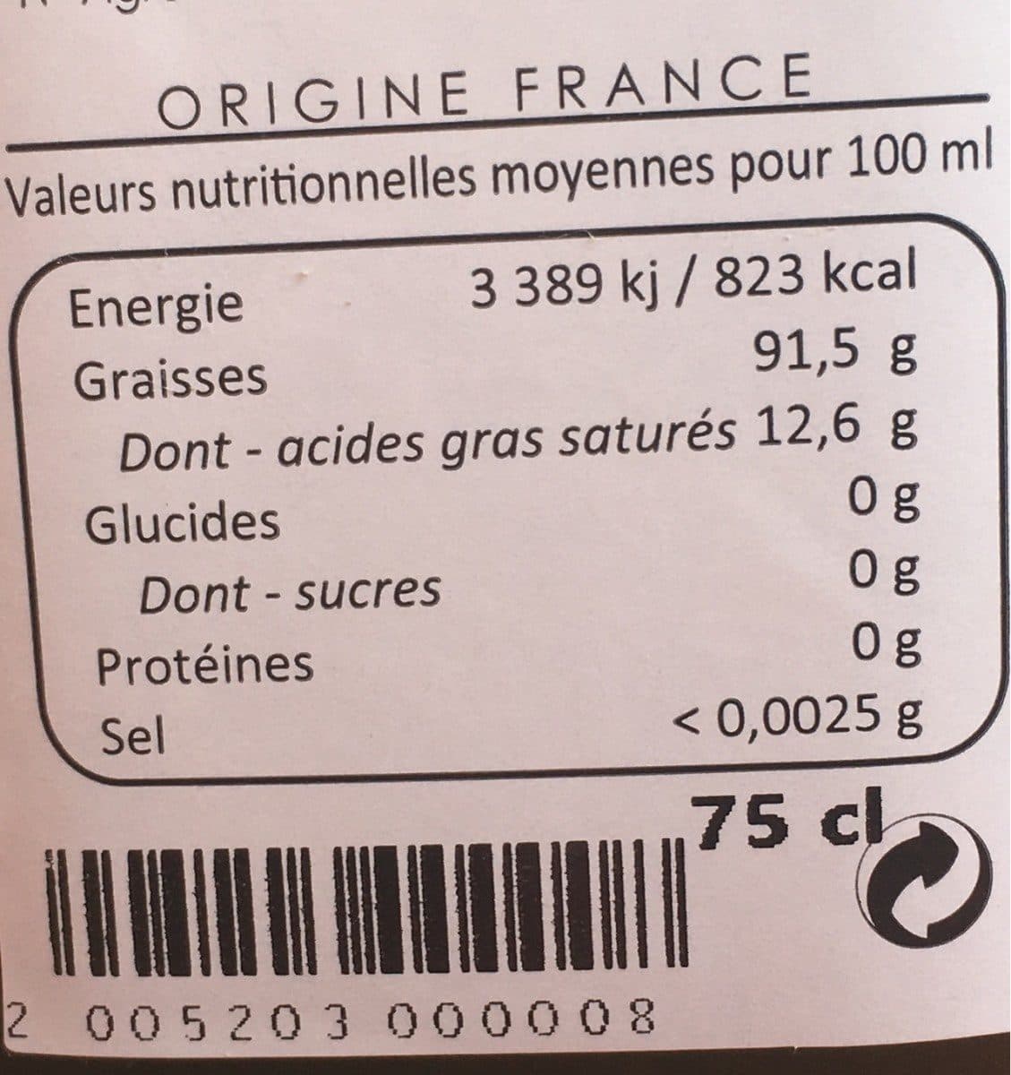 Open Food Facts Huile olive vierge extra packshot