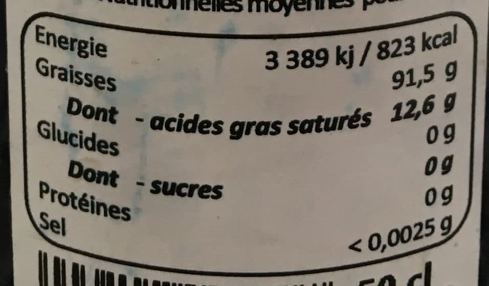 Open Food Facts Huile d'olive vierge extra packshot