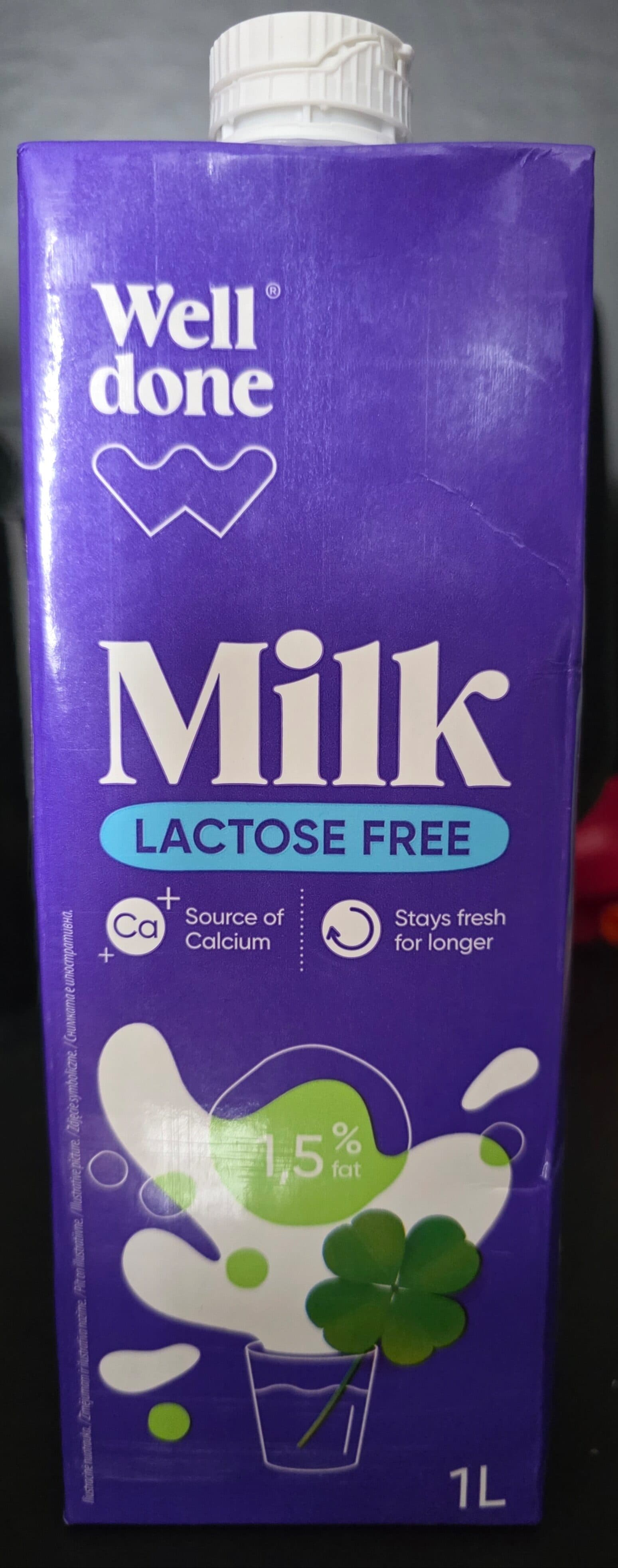 Well done Молоко Well done без лактозы packshot