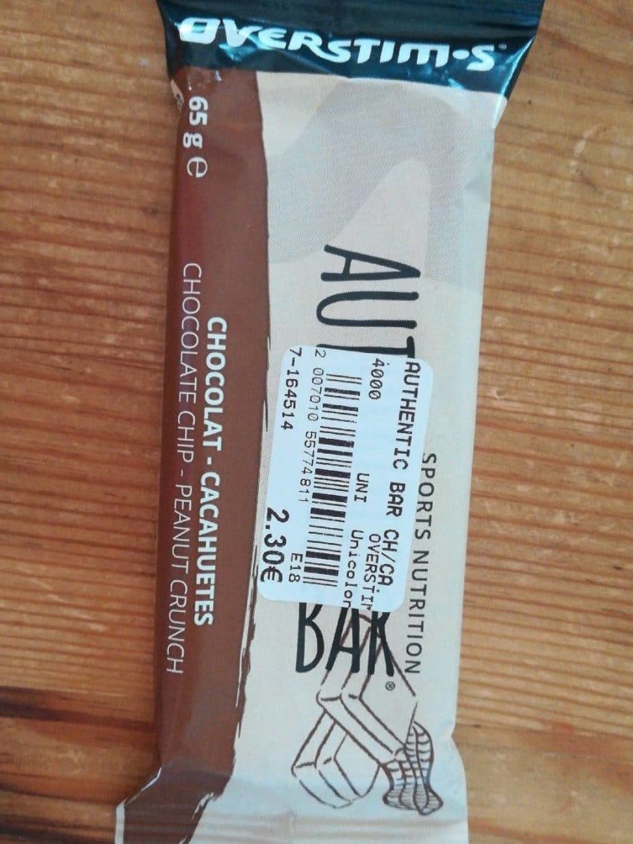 Open Food Facts Authentic bar chocolat noisette packshot