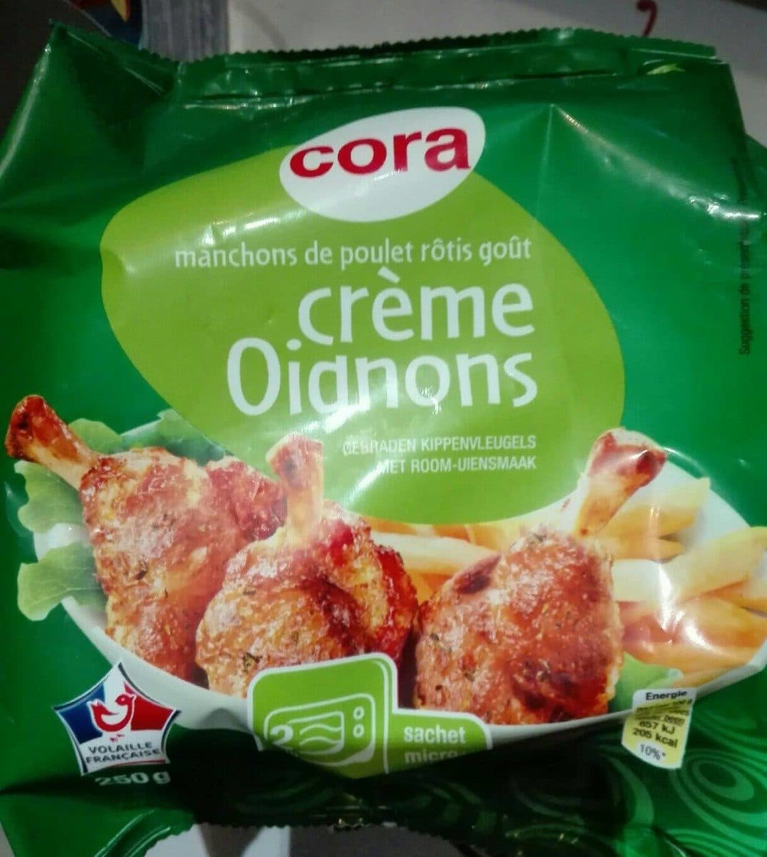 Open Food Facts Manchons de poulet crème oignons packshot