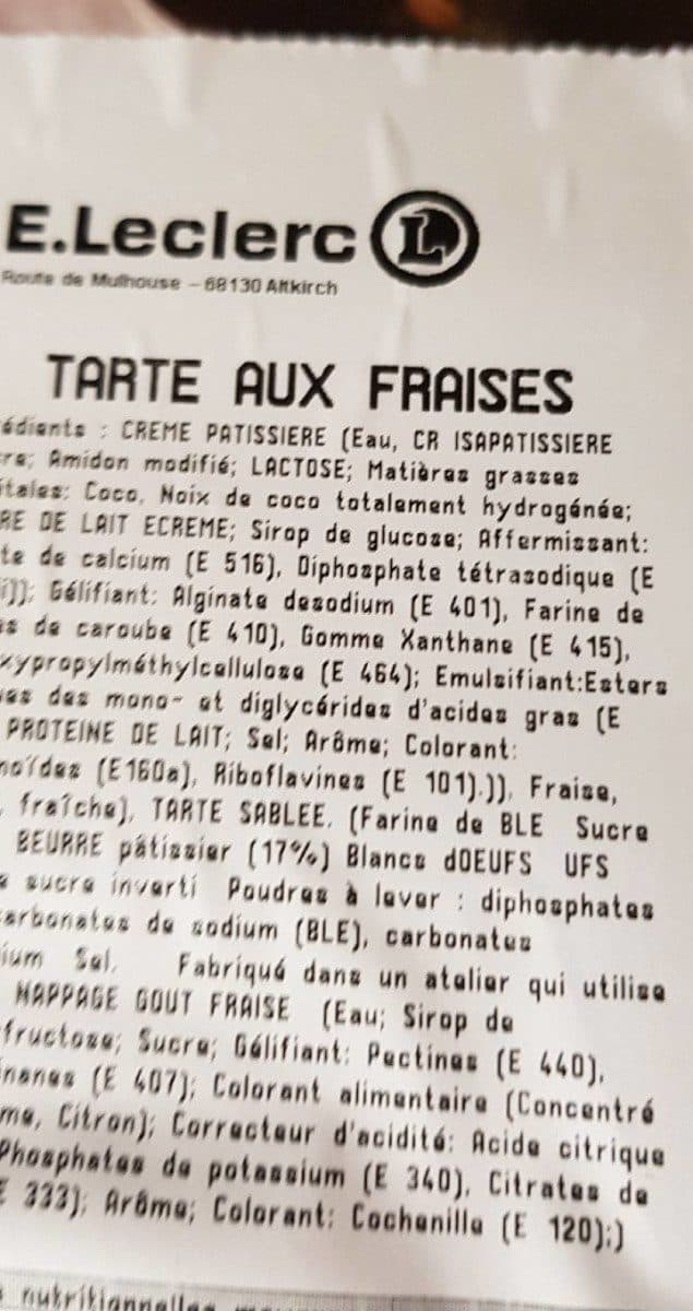 Open Food Facts Tarte aux fraises packshot