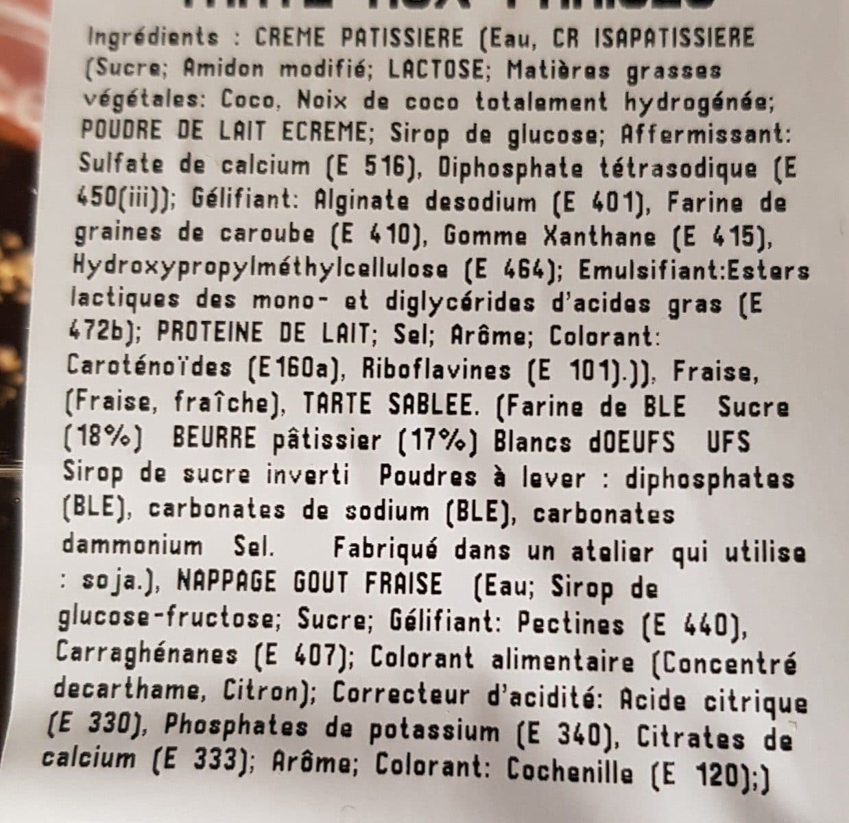 Open Food Facts Tarte aux fraises packshot