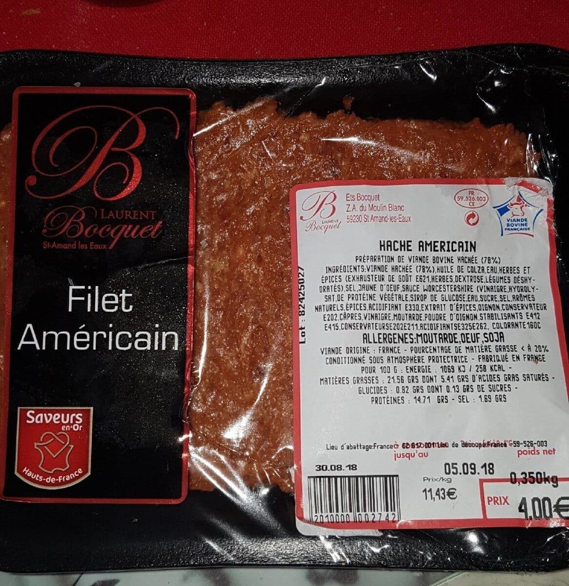 Open Food Facts Filet americain packshot