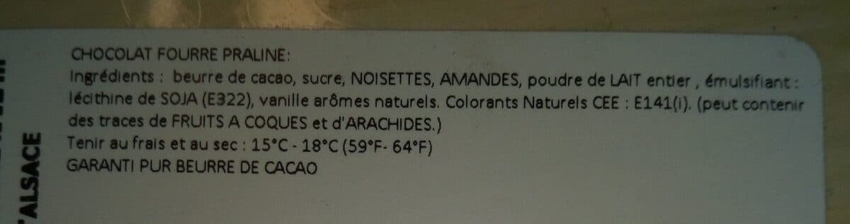 Open Food Facts Asperges en chocolat packshot