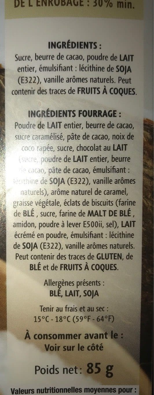 Jacques bockel Pralin Biscuit coco packshot