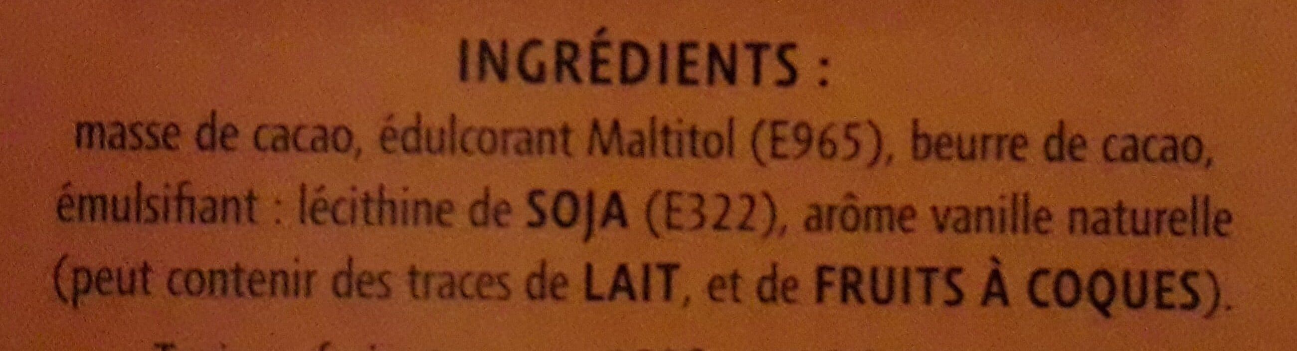 Jacques Bockel Chocolat Maltitol Noir packshot
