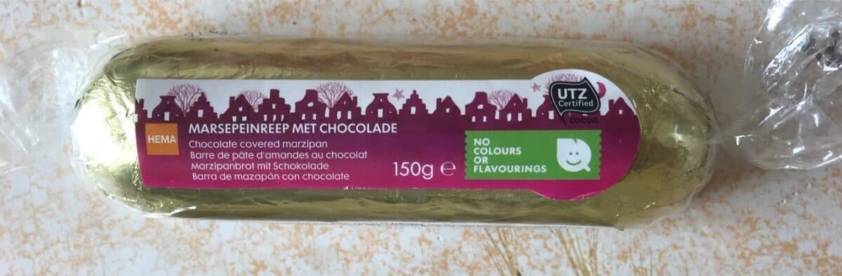Open Food Facts Barre de pate d'amandes au chocolat packshot