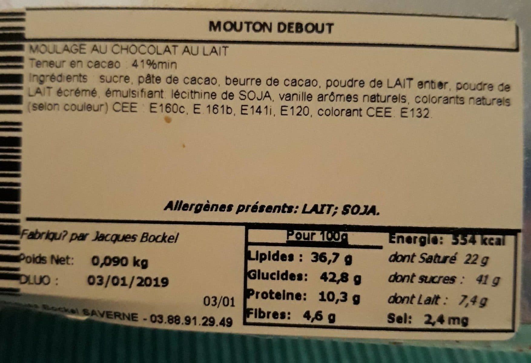 Open Food Facts Mouton debout packshot