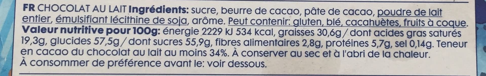 HEMA Lettre en chocolat au lait packshot