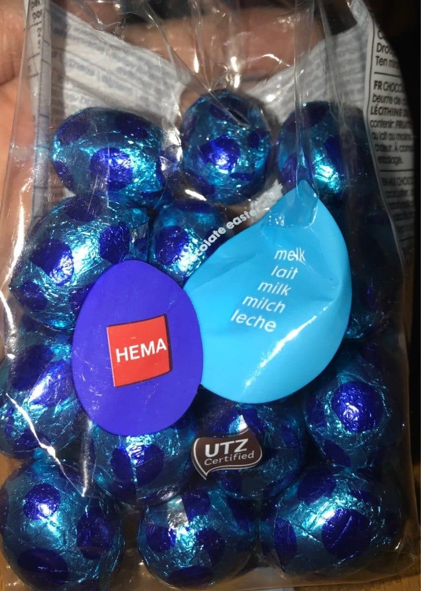 Hema Chocolate easter eggs packshot