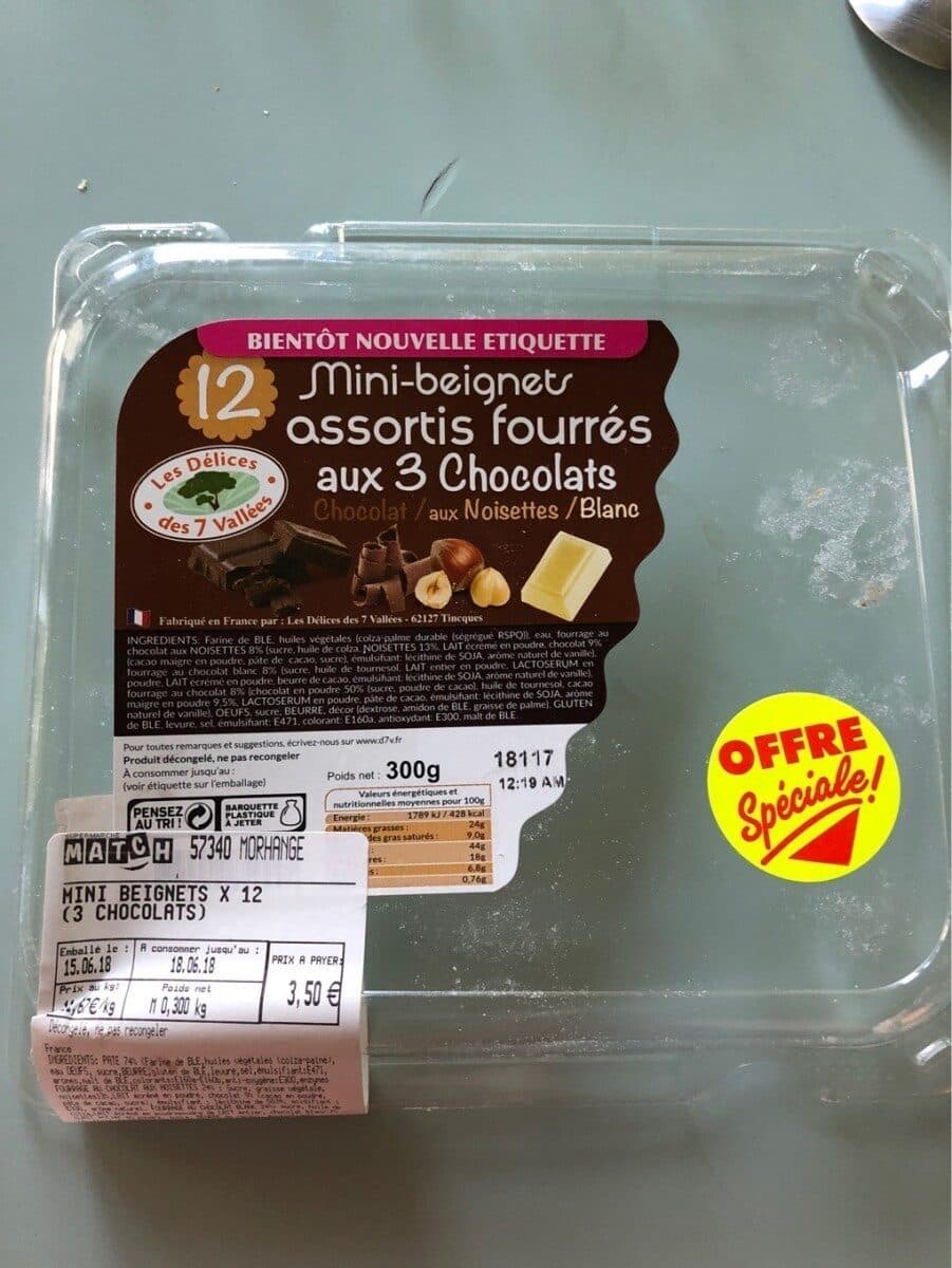 Match Mini beignets 3 chocolats packshot