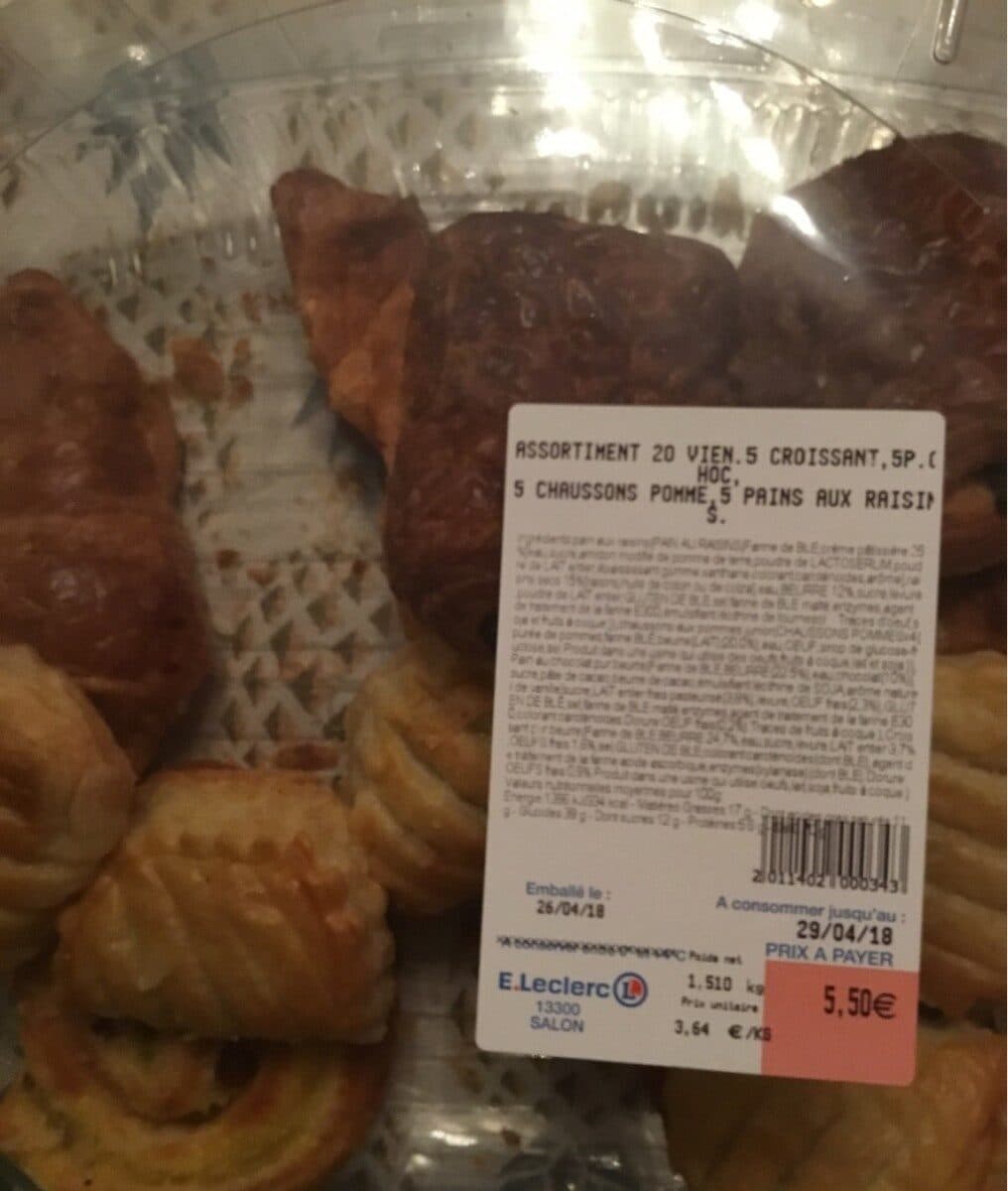 Open Food Facts Assortiment de vienoiseries packshot