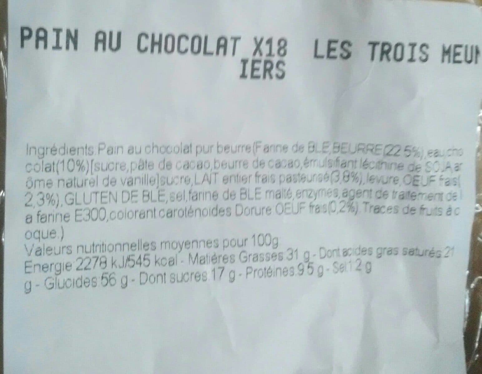 Open Food Facts Pain au chocolat packshot