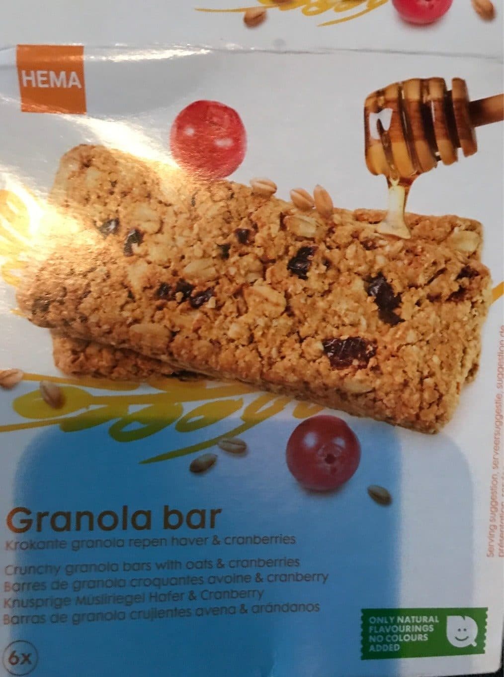Fitness Granola bar packshot