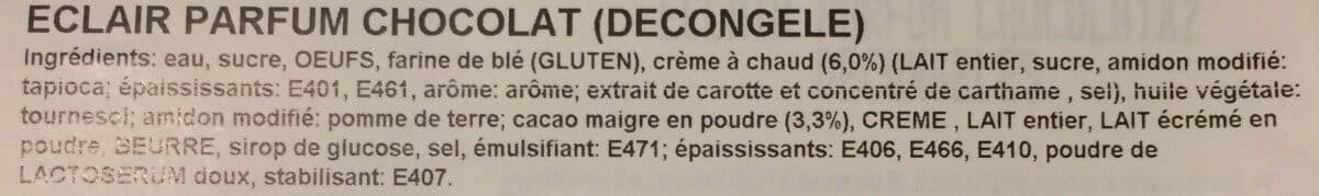 Open Food Facts Eclair parfum chocolat packshot