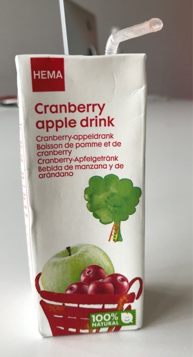 Open Food Facts Cranberry apple drink packshot