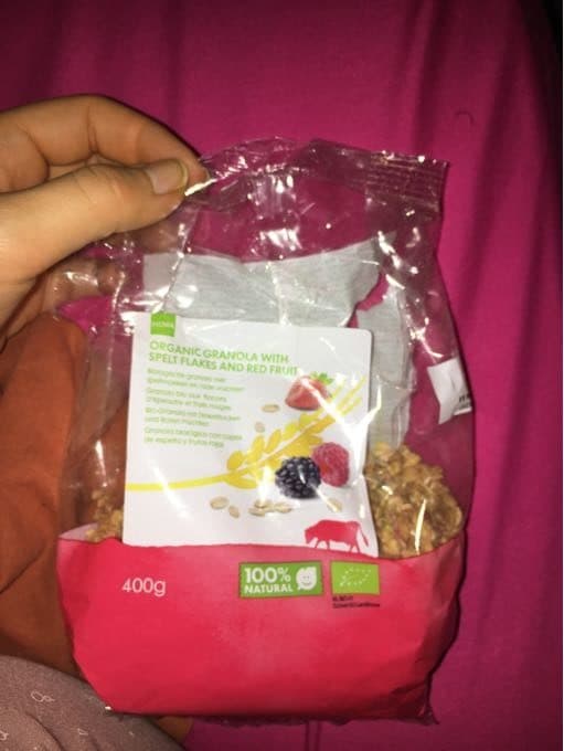 Hema Organic granola packshot