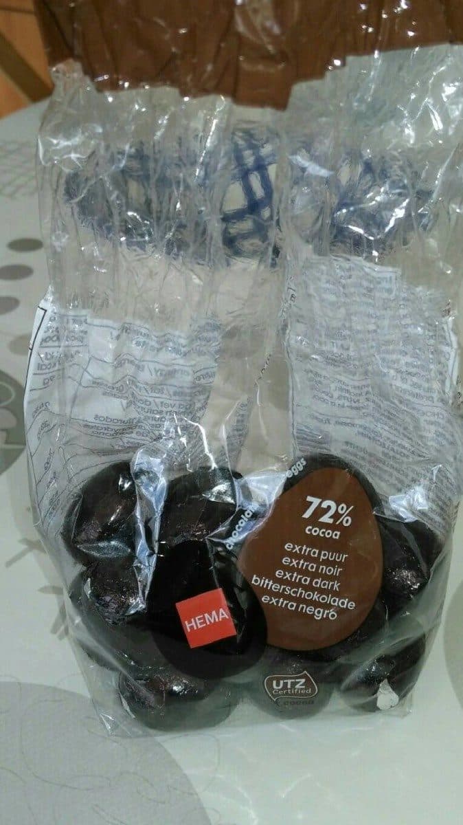 Open Food Facts Oeufs chocolat noir 72% packshot