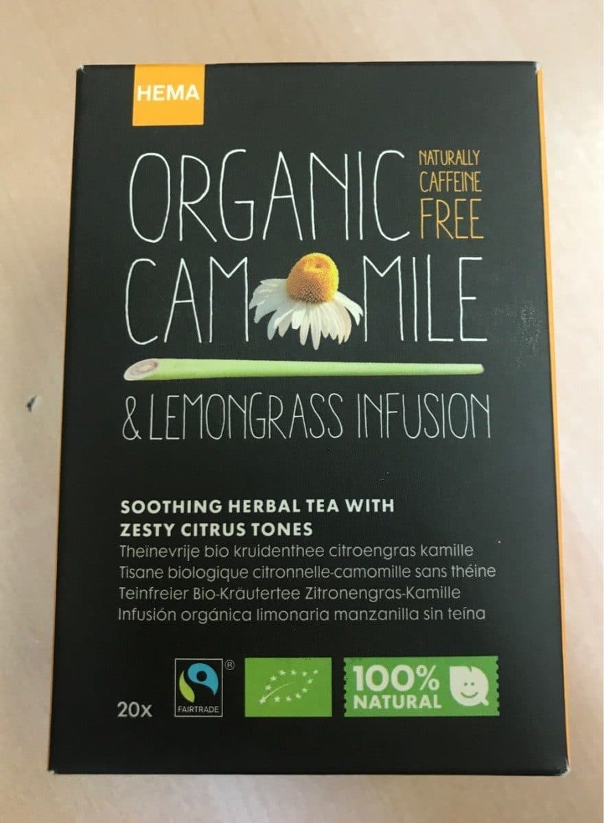 Hema ORGANIC Camomile & Lemongrass Infusion packshot