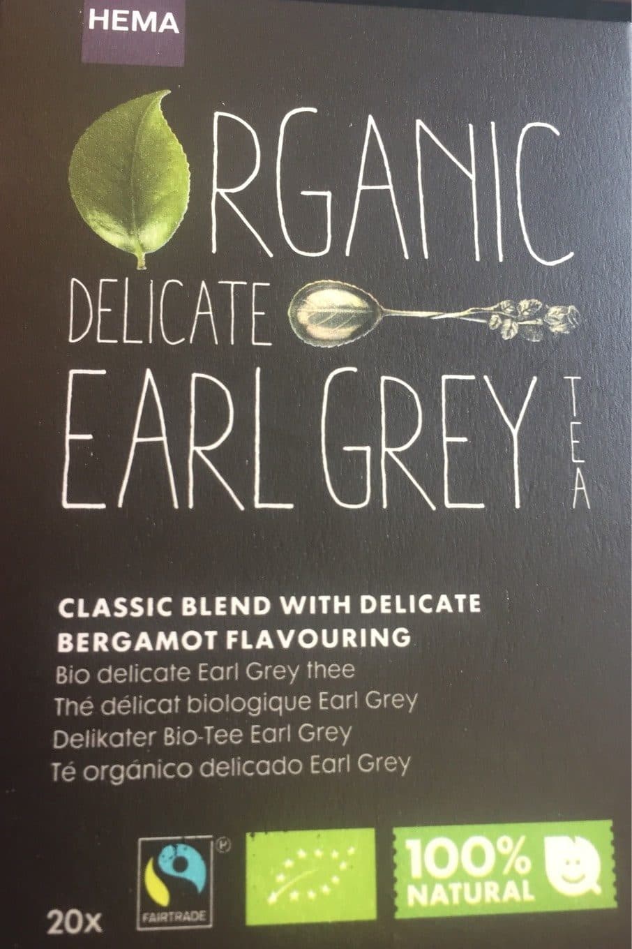 Hema Organic delicate earl grey packshot
