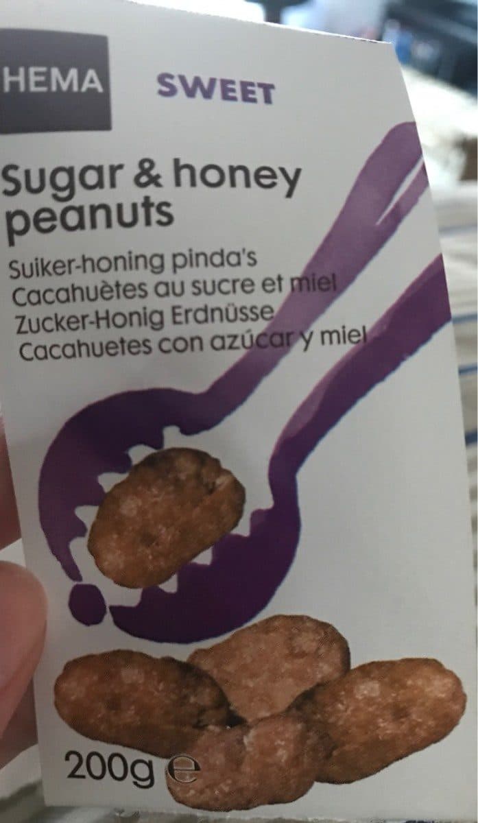 Hema Sugar & honey peanuts packshot