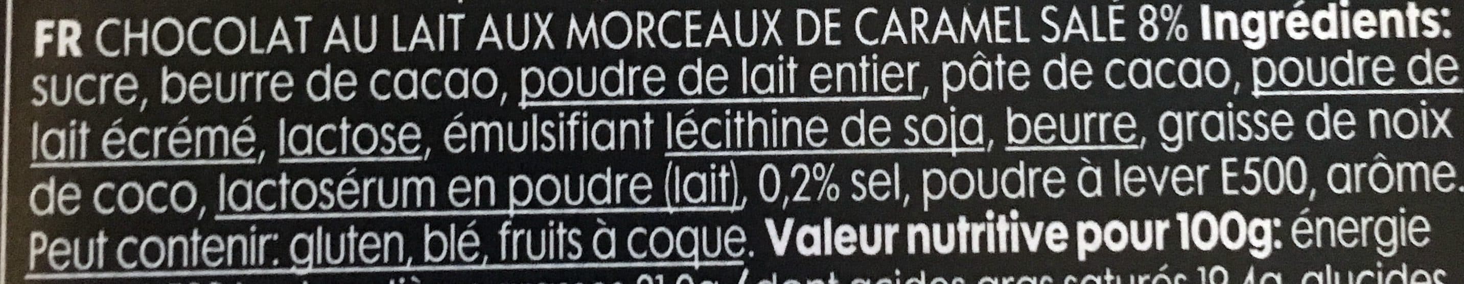 Hema Chocolat au lait aux morceaux de caramel salé packshot