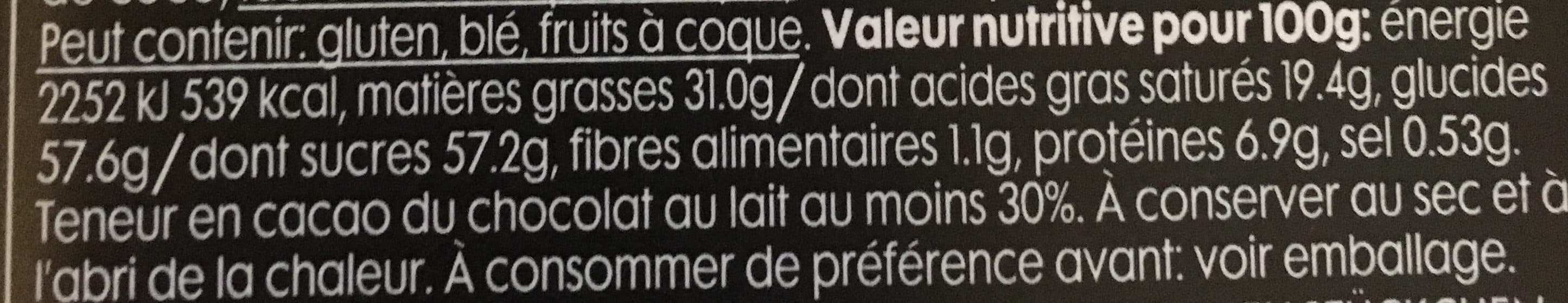 Hema Chocolat au lait aux morceaux de caramel salé packshot