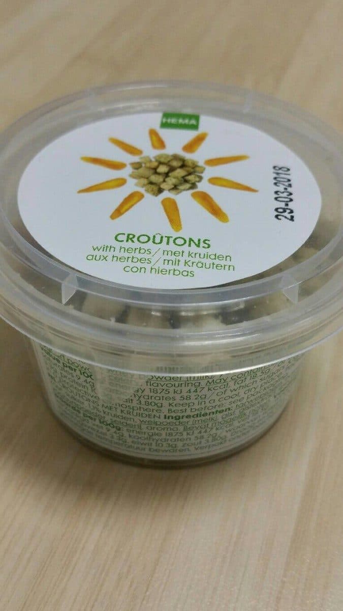 Open Food Facts Croûtons aux herbes packshot