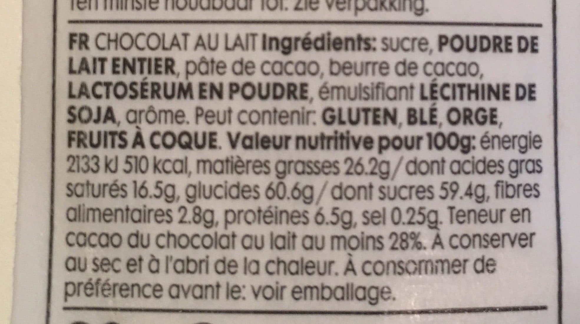 Hema Smiley chocolat packshot