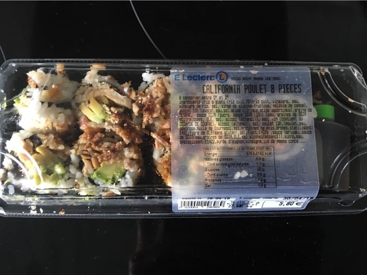 Leclerc CALIFORNIA POULET 8PIECES packshot