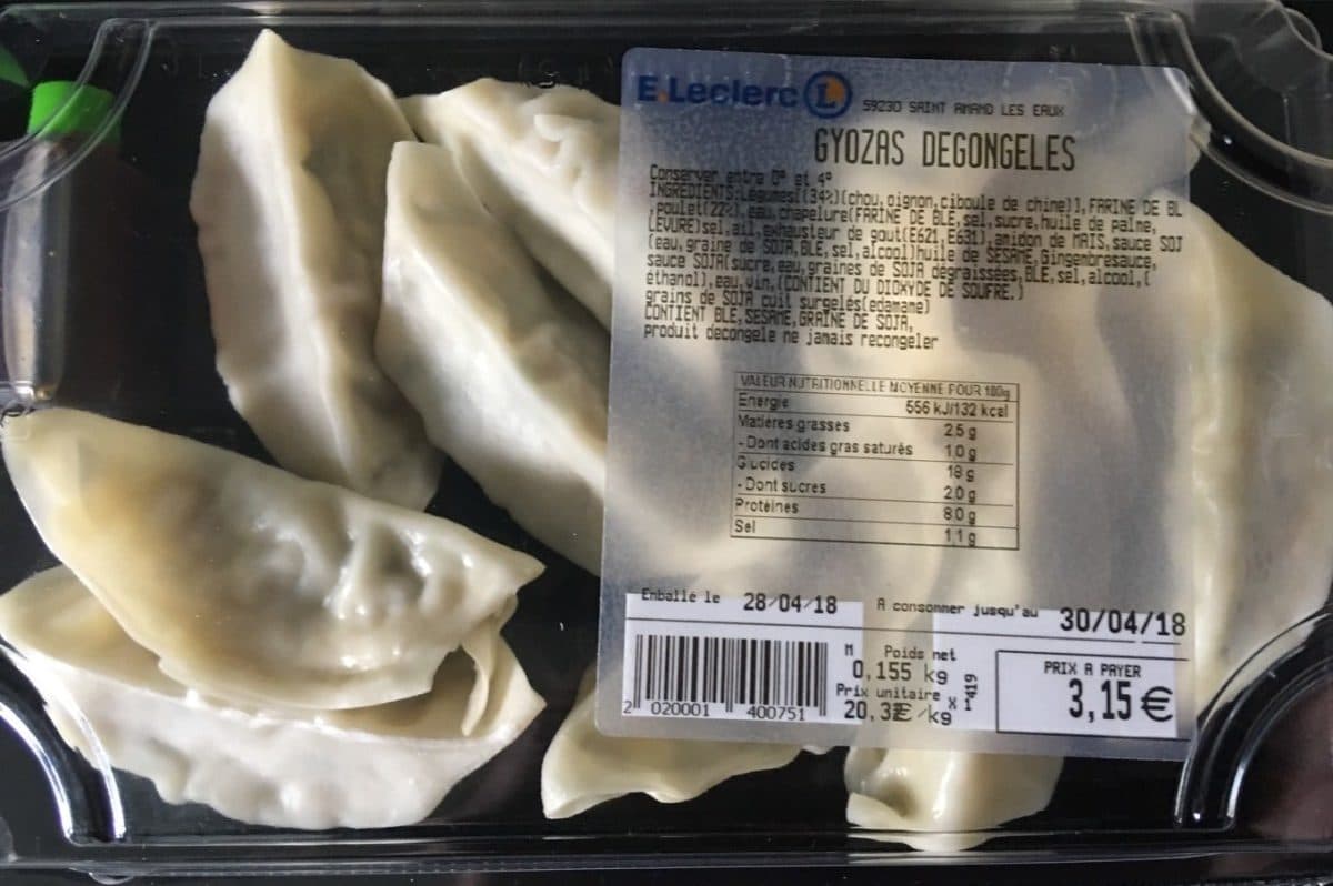 Leclerc GYOZAS packshot