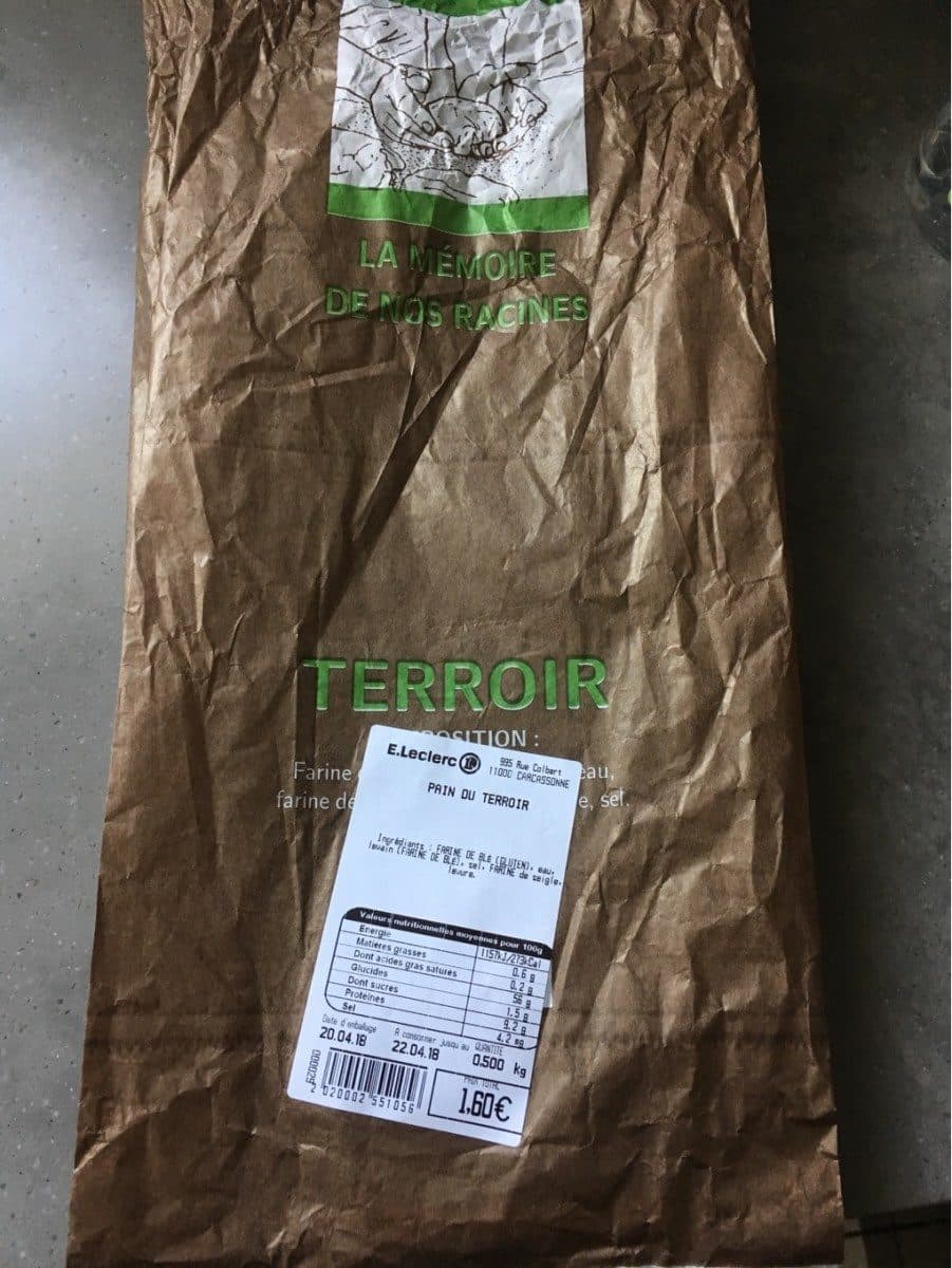 Open Food Facts Pain du terroir packshot