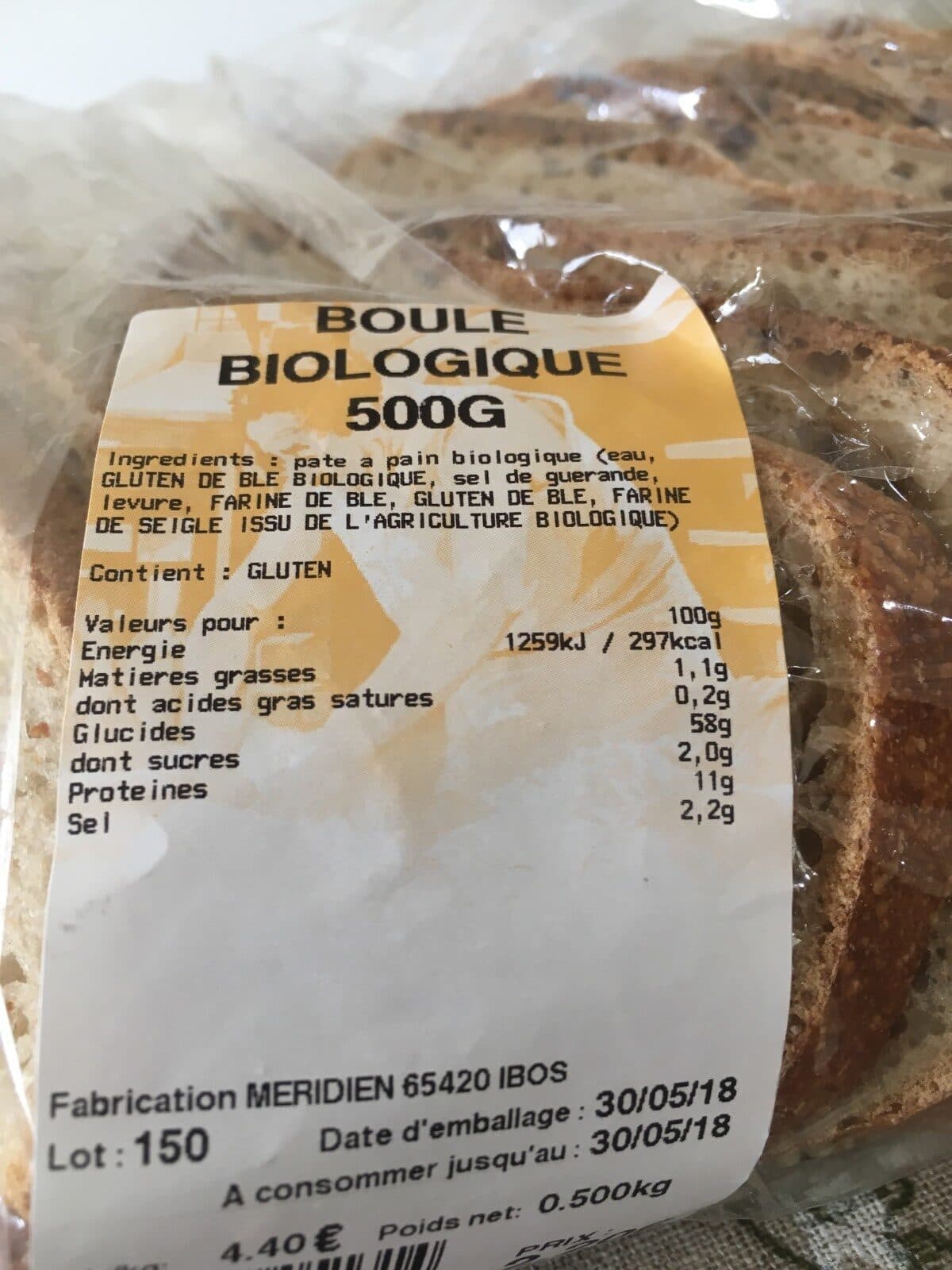 Open Food Facts Pain packshot