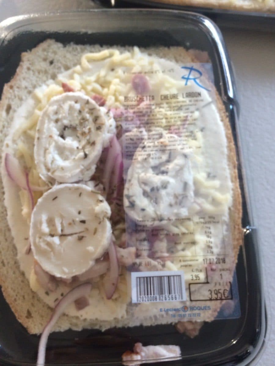 Open Food Facts Bruchetta chevre lardon packshot