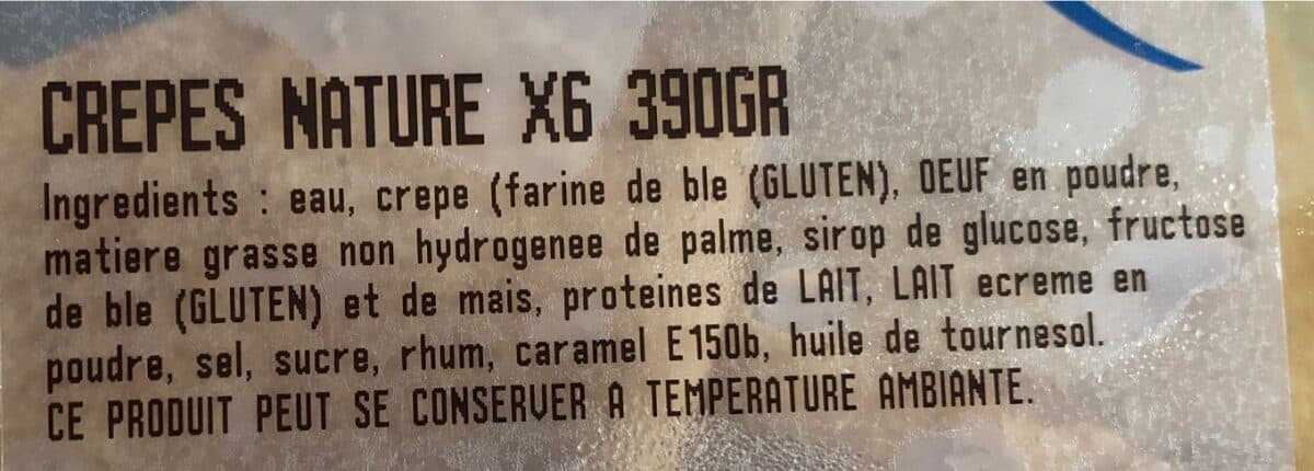 Open Food Facts Crepes natures packshot