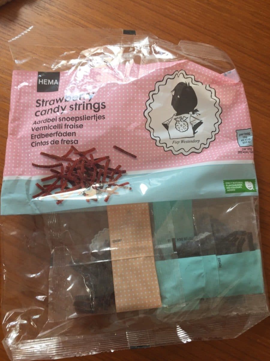 Hema Strawberry candy strings packshot