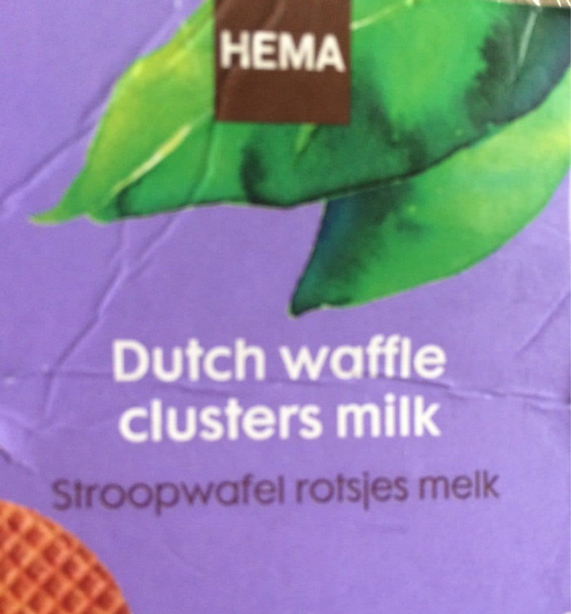 Hema Dutch waffle clusters milk packshot
