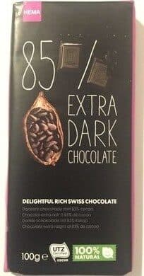 Hema Extra Dark chocolate packshot