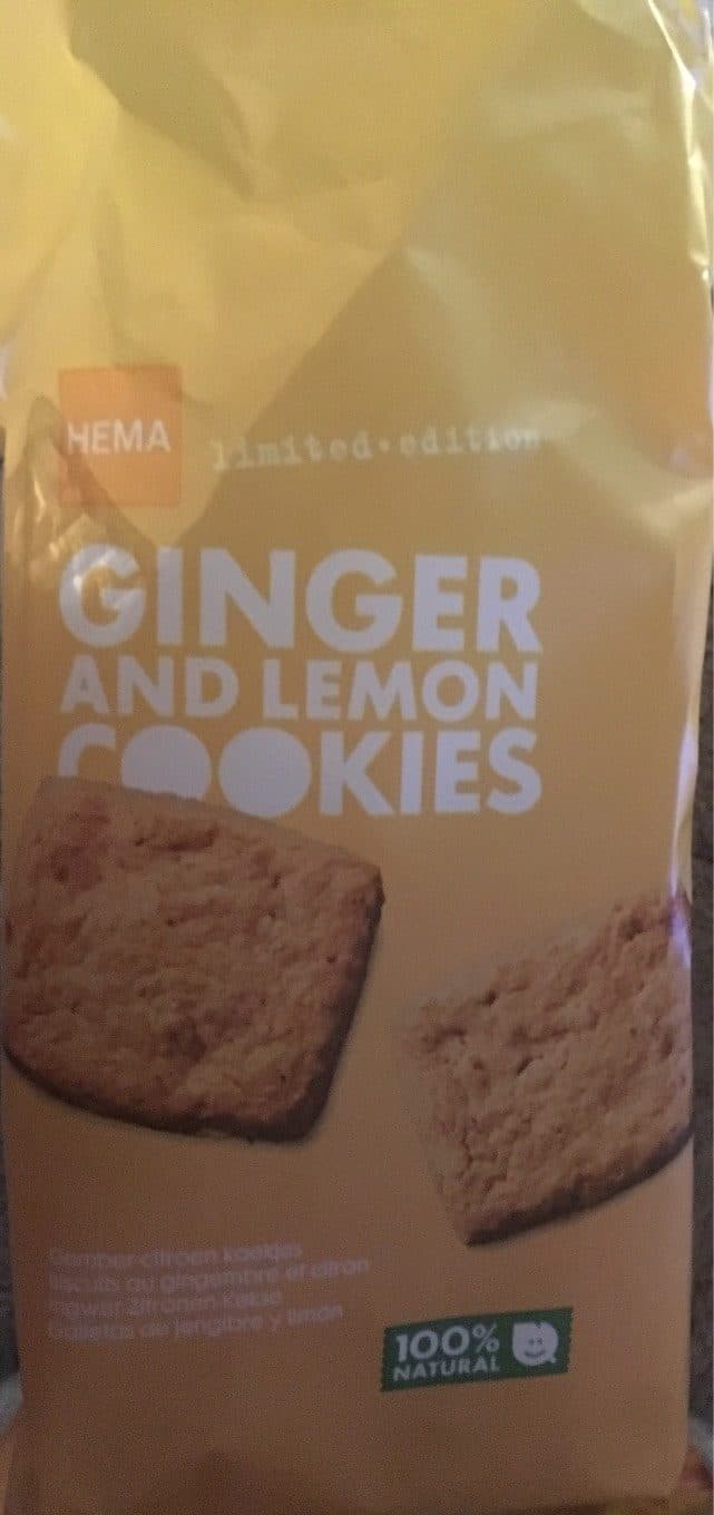 Hema Ginger and lemon cookies packshot
