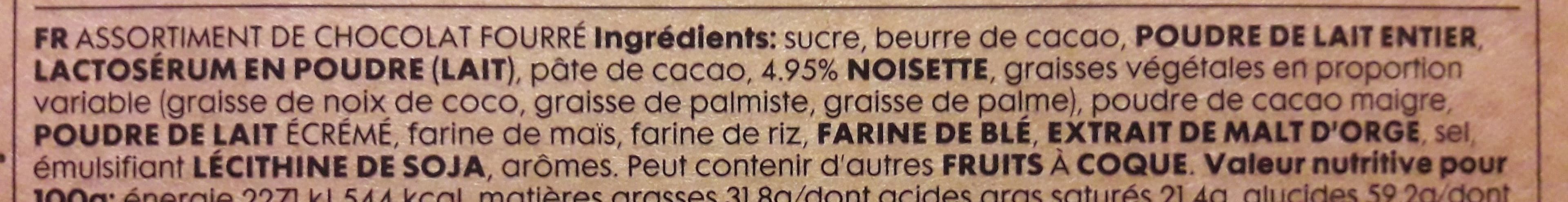 Hema Assortiment de chocolats fourrés packshot