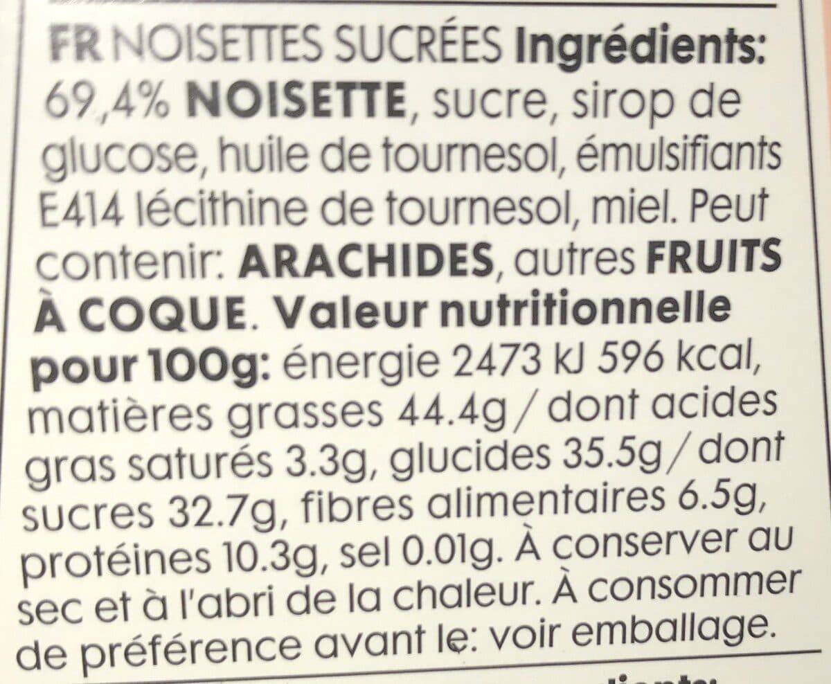 Open Food Facts Sugar coared packshot