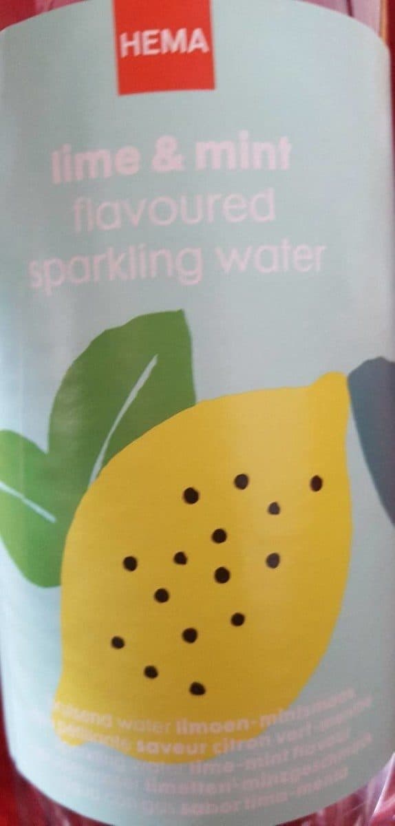 Open Food Facts Lime & mint flavoured sparkling water packshot